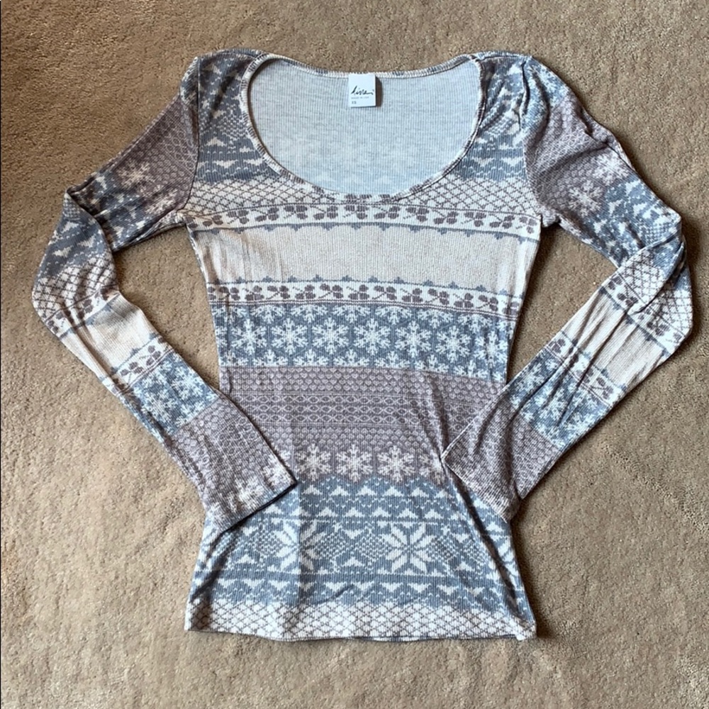 Kirra thermal style fitted long sleeve top